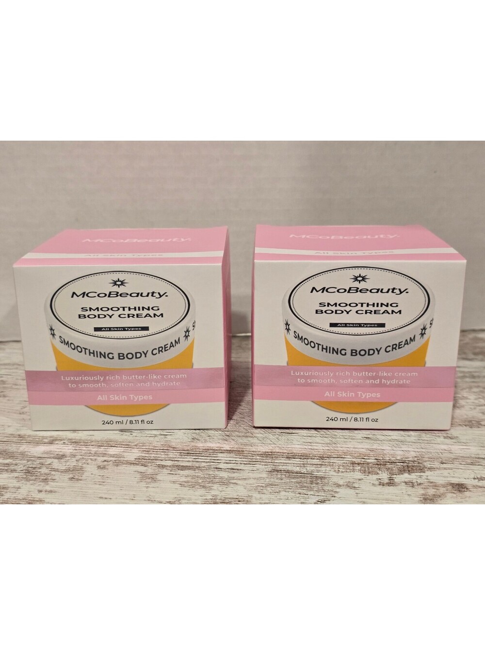 NEW MCoBeauty Smoothing Body Cream 8.11 oz Luxuriously Rich Butter-Like Cream